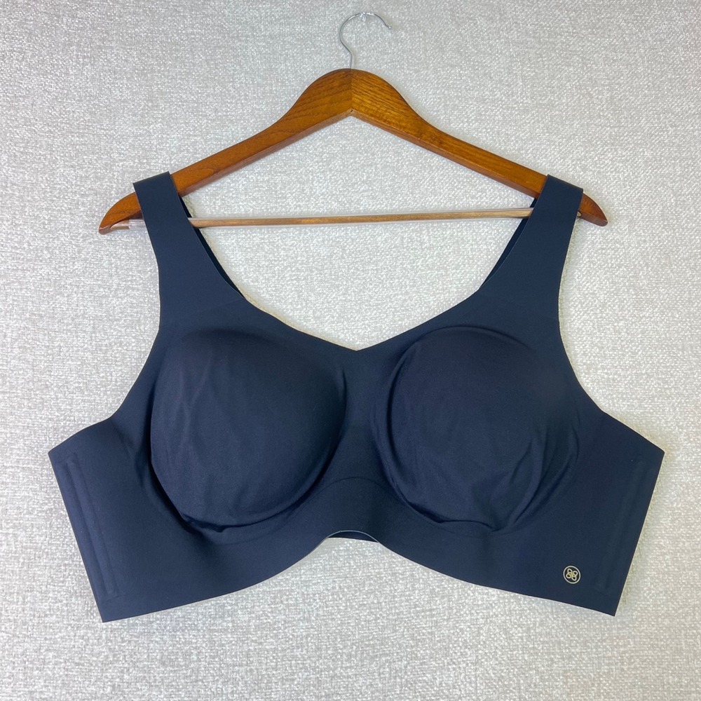 Honeylove Crossover Bra Black Wireless Seamless Bralette 3X LWBR0101 - Picture 1 of 5